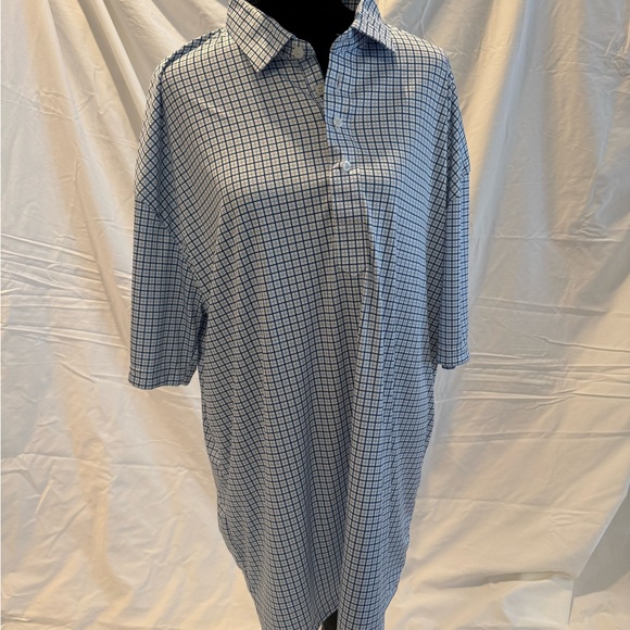 Men's Blue Checkered Shirt - Picture 1 of 5